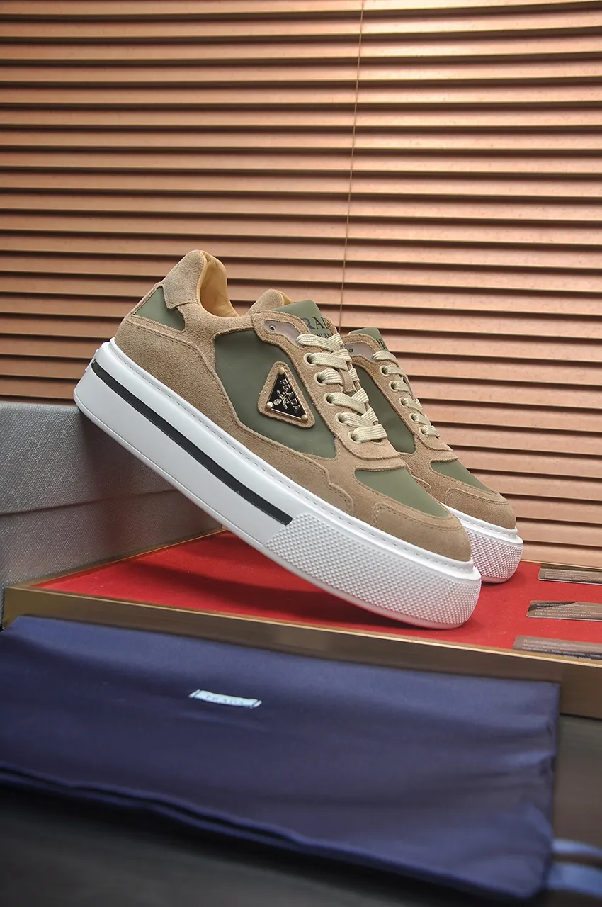 Men's shoes 💰580💶【PRADA】Top original, new season, high quality original goods, top imported calfskin with original imported glue, imported cowhide inside with original cowhide feet, original outsole! Quality guaranteed! Code 38-45 (45 customized)
